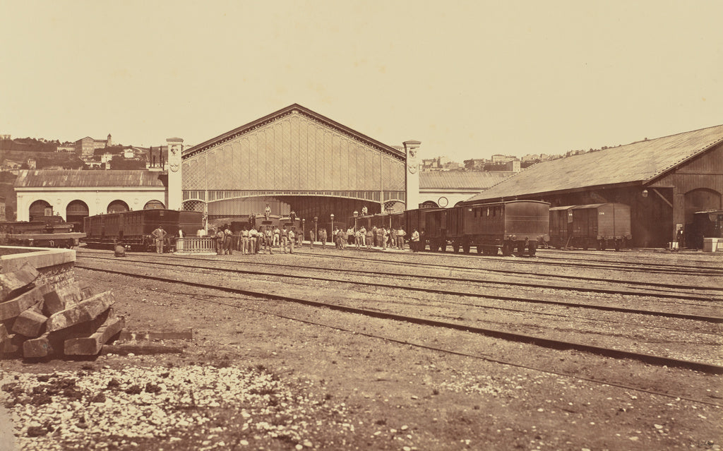 edouard Baldus:Lyon. Gare de Perrache,16x12"(A3)Poster