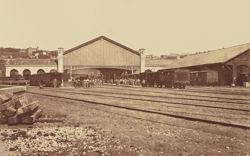 edouard Baldus:Lyon. Gare de Perrache, Poster Print Wall Art