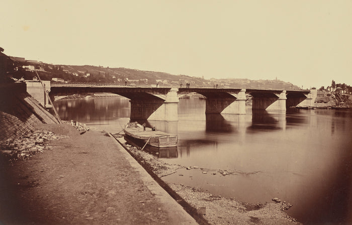 edouard Baldus:Pont de la Mulatière,16x12