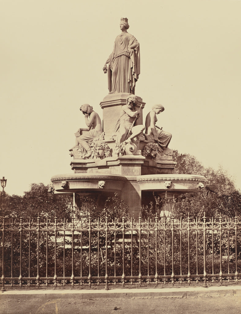 edouard Baldus:Nimes. Fontaine, Poster Print Wall Art