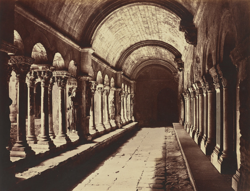 edouard Baldus:Arles. Cloitre St Trophime, Poster Print Wall Art
