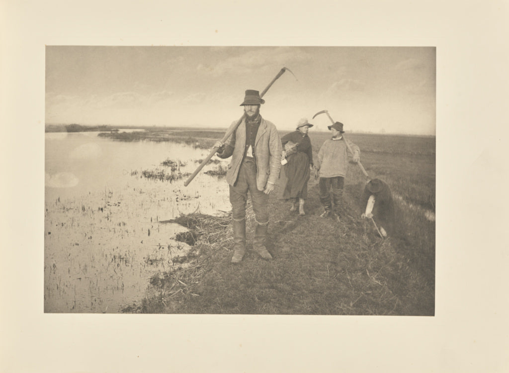 Peter Henry Emerson:Coming Home from the Marshes, Poster Print Wall Art