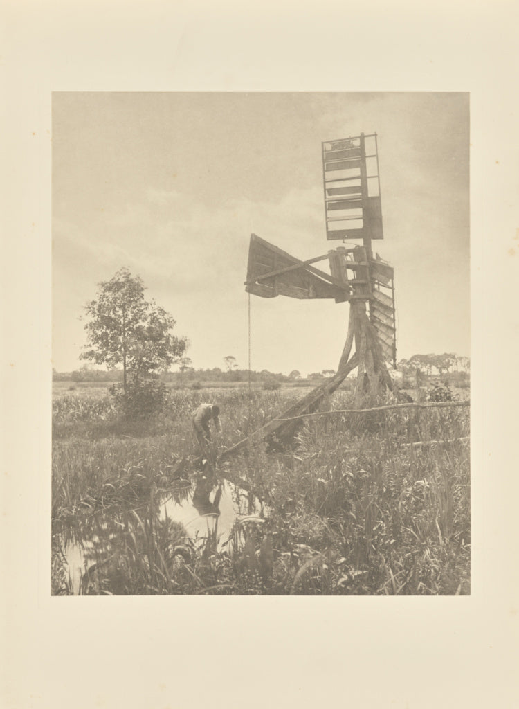 Peter Henry Emerson:A Ruined Water-Mill, Poster Print Wall Art