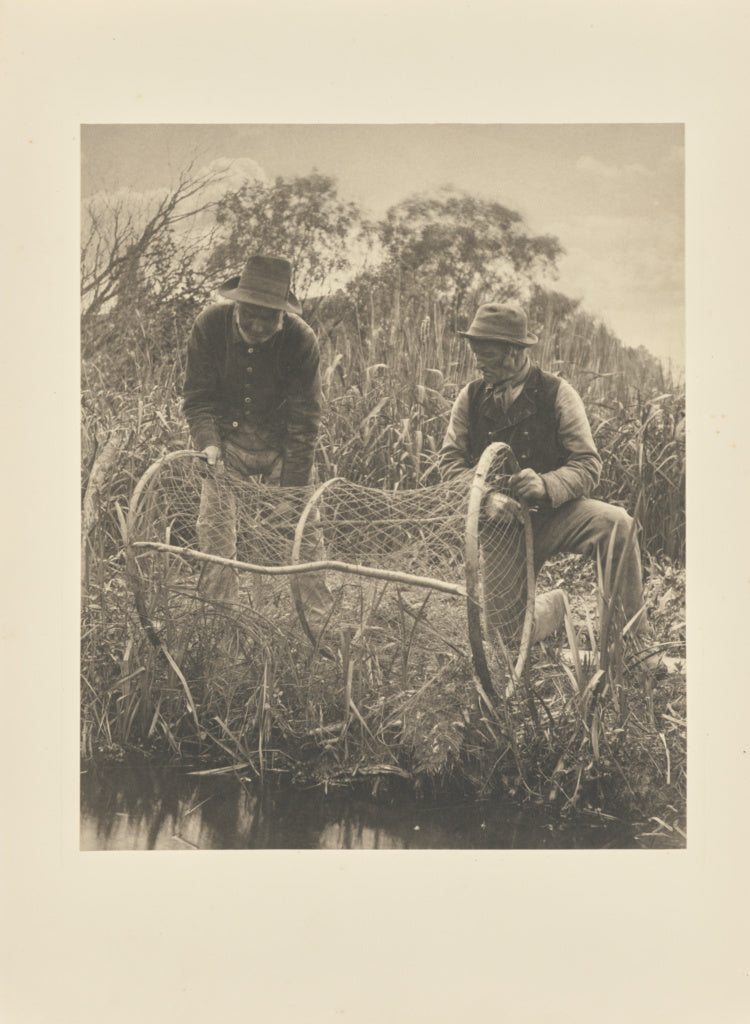 Peter Henry Emerson:Setting Up the Bow-Net, Poster Print Wall Art