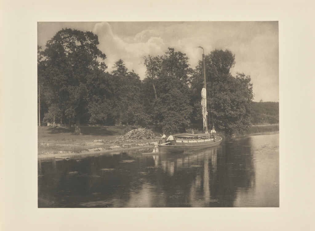 Peter Henry Emerson:The River Bure at Coltishall, Poster Print Wall Art