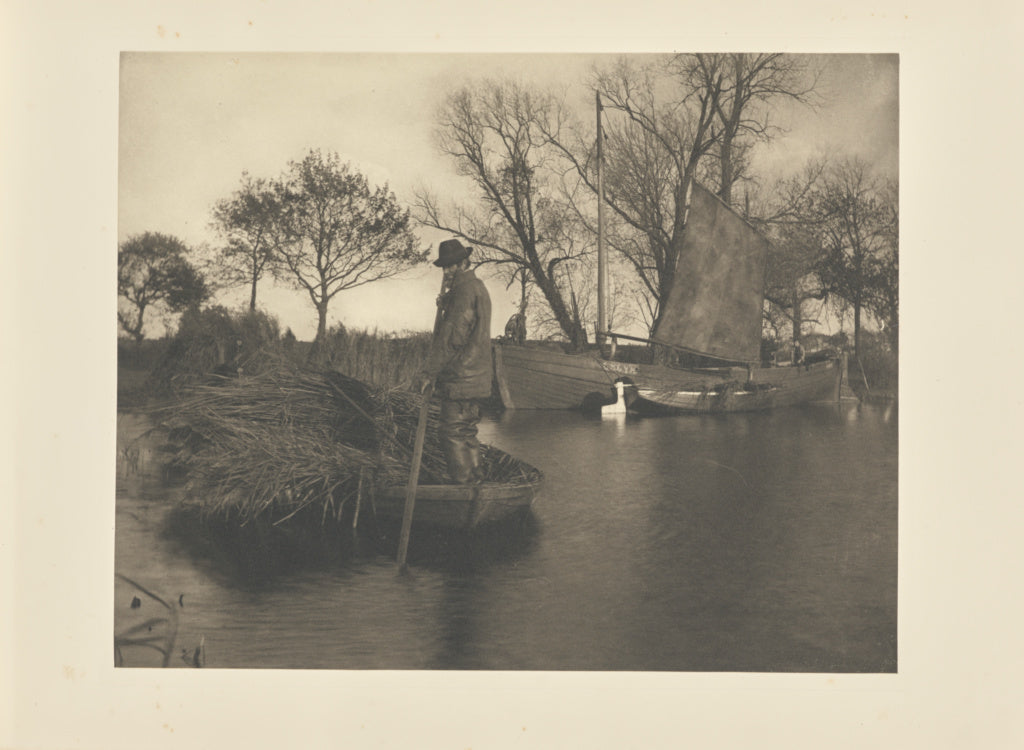 Peter Henry Emerson:The Gladdon-Cutter's Return, Poster Print Wall Art