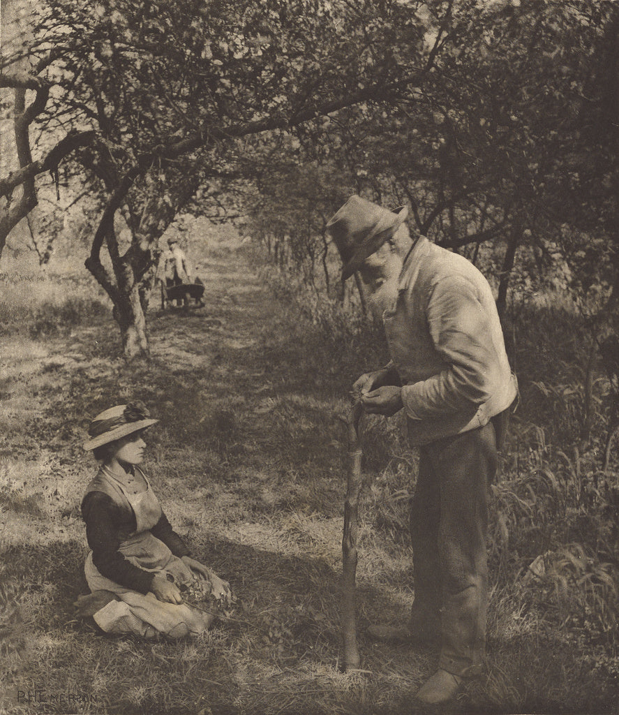 Peter Henry Emerson:The Grafter, Poster Print Wall Art