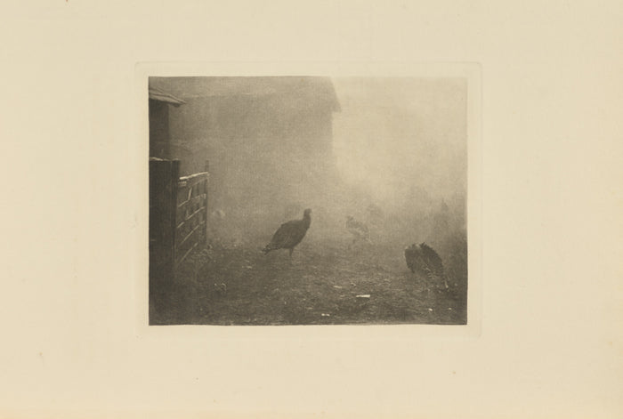 Peter Henry Emerson:A Corner of the Farm-Yard,16x12