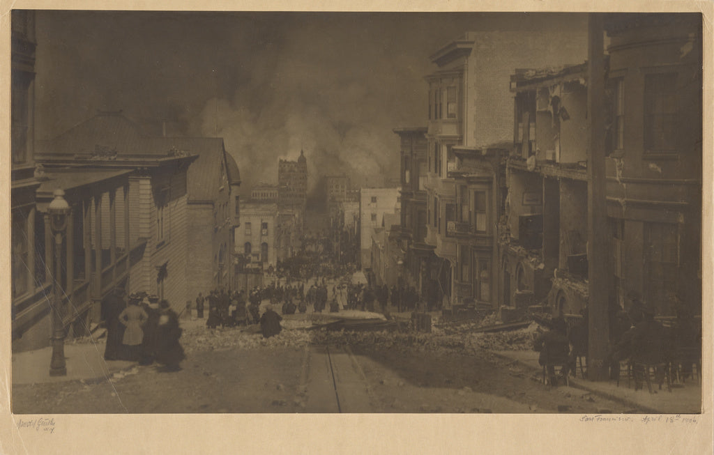 Arnold Genthe:San Francisco, April 18, 1906, Poster Print Wall Art