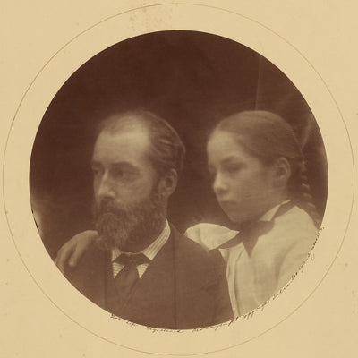 Julia Margaret Cameron:[Charles Loyd Norman and his Daughter,16x12"(A3)Poster