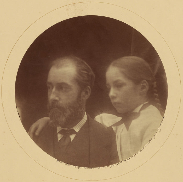 Julia Margaret Cameron:[Charles Loyd Norman and his Daughter,16x12