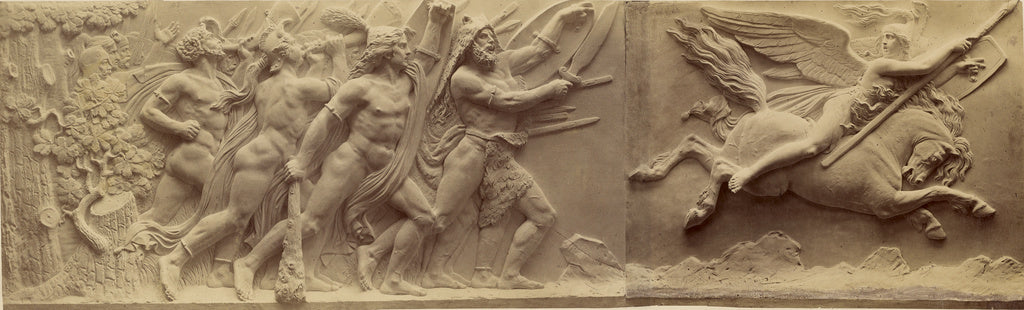 Ernst Alpers:[Valkyries Lead the Warriors], Poster Print Wall Art