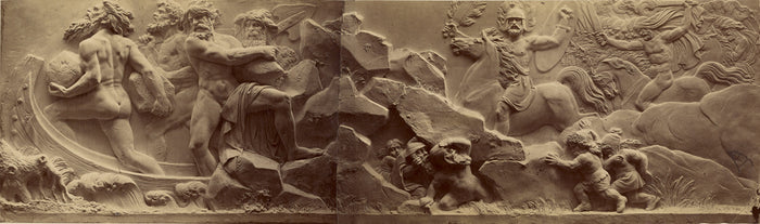 Ernst Alpers:[Giants Hurl Boulders at Gods],16x12