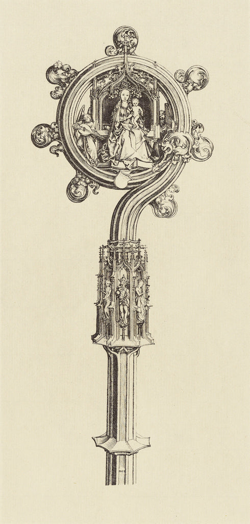 edouard Baldus:[Design for a Staff by Martin Schongauer], Poster Print Wall Art