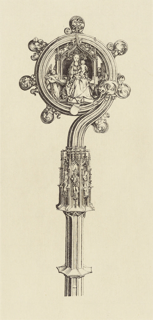 edouard Baldus:[Design for a Staff by Martin Schongauer],16x12