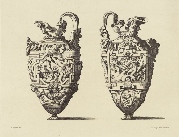 edouard Baldus:[Design for a Vase by René Boyvin],16x12
