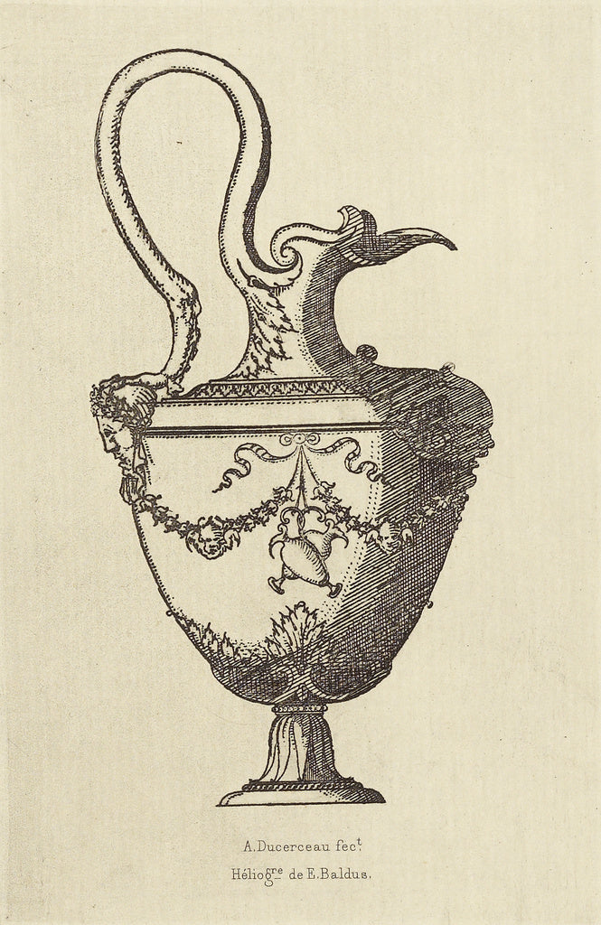 edouard Baldus:[Design for a Vase by Androuet du Cerceau], Poster Print Wall Art