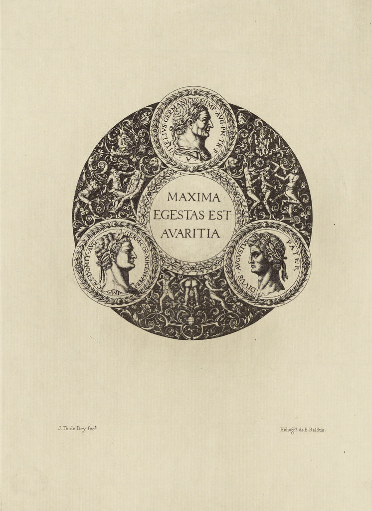 edouard Baldus:[Design by Johann Theodor de Bry], Poster Print Wall Art