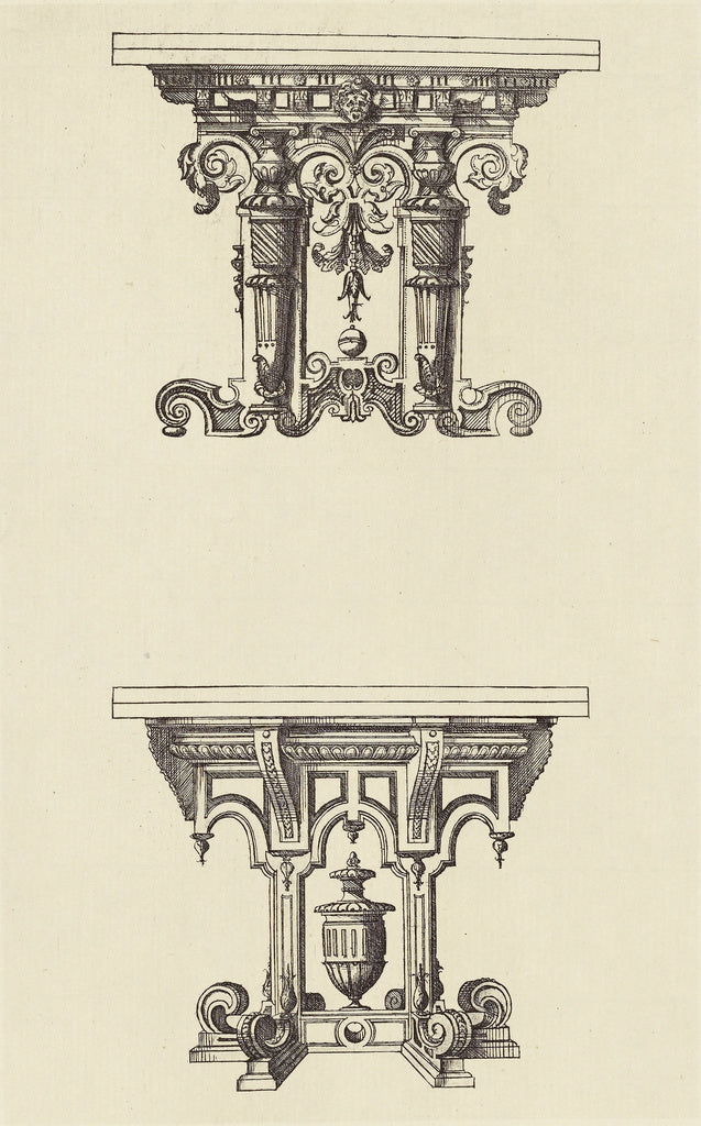 edouard Baldus:[Design for Tables by Androuet du Cerceau],16x12