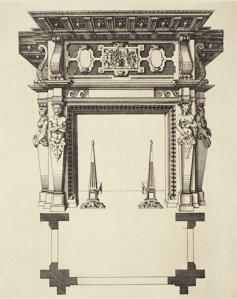 edouard Baldus:[Design for a Fireplace], Poster Print Wall Art