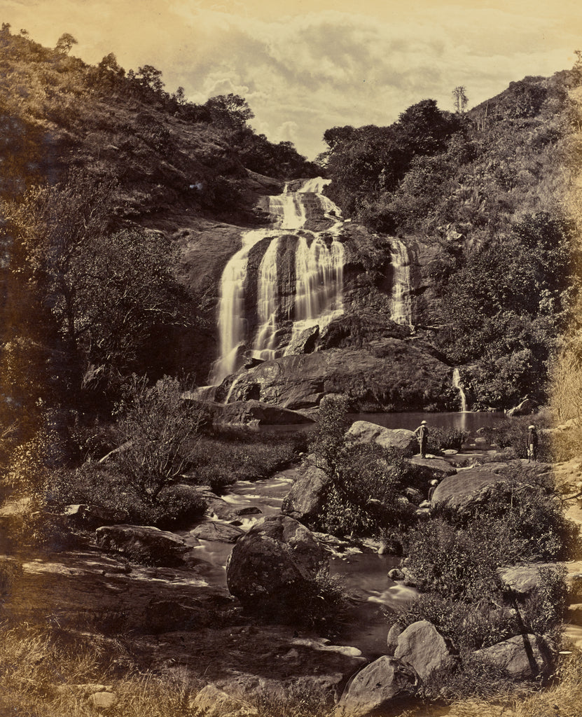 Unknown maker:Kulhulty Falls. Ootacamund, Poster Print Wall Art
