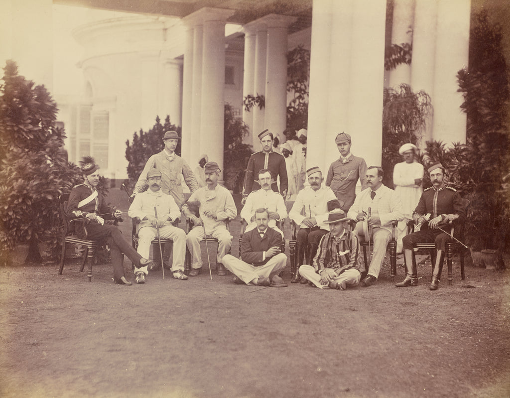 Unknown maker:[Group Portrait of Caucasian Men], Poster Print Wall Art
