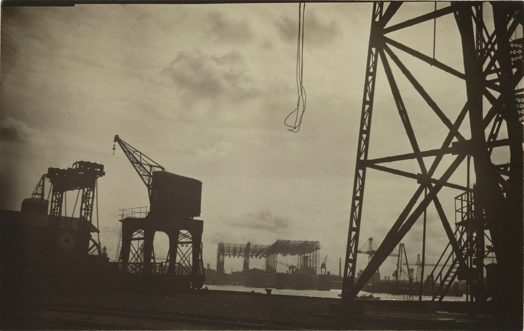 El Lazar Lissitzky:Hamburg Docks, Poster Print Wall Art