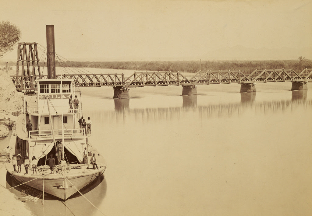 Carleton Watkins:[Bridge over the Colorado Yuma], Poster Print Wall Art
