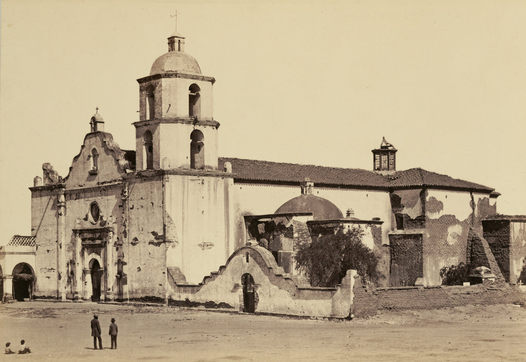Carleton Watkins:[Mission, San Luis Rey de Francia], Poster Print Wall Art