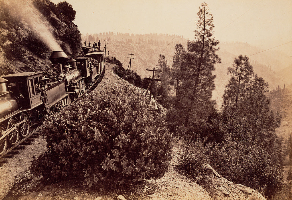 Carleton Watkins:[Cape Horn, C.P.R.R.], Poster Print Wall Art