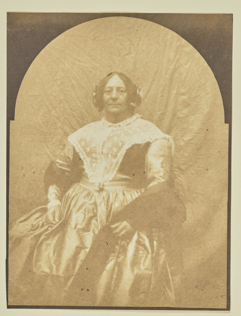 Hippolyte Bayard:[Portrait of seated woman], Poster Print Wall Art