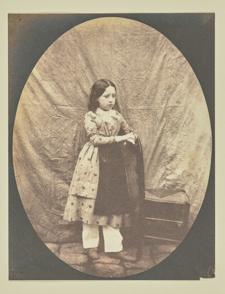 Hippolyte Bayard:[Portrait of young girl], Poster Print Wall Art