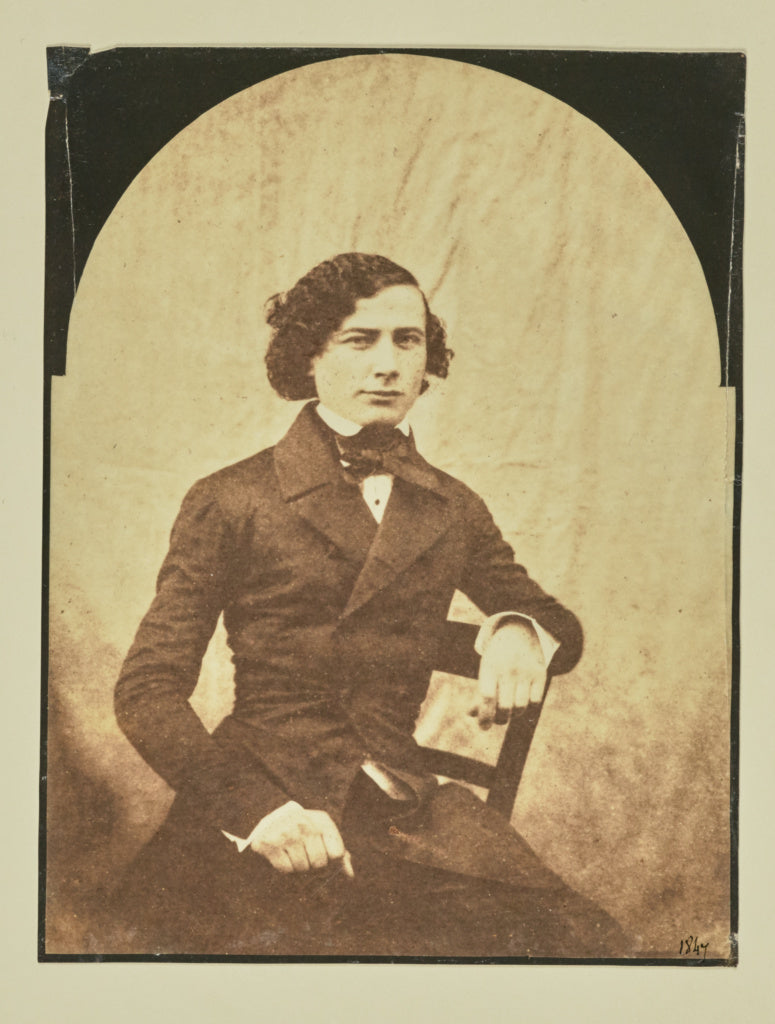 Hippolyte Bayard:[Portrait of a young man], Poster Print Wall Art