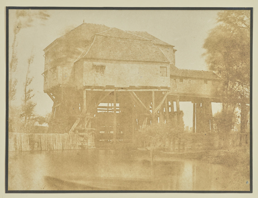 Hippolyte Bayard:[Mill in Saint-Ouen], Poster Print Wall Art