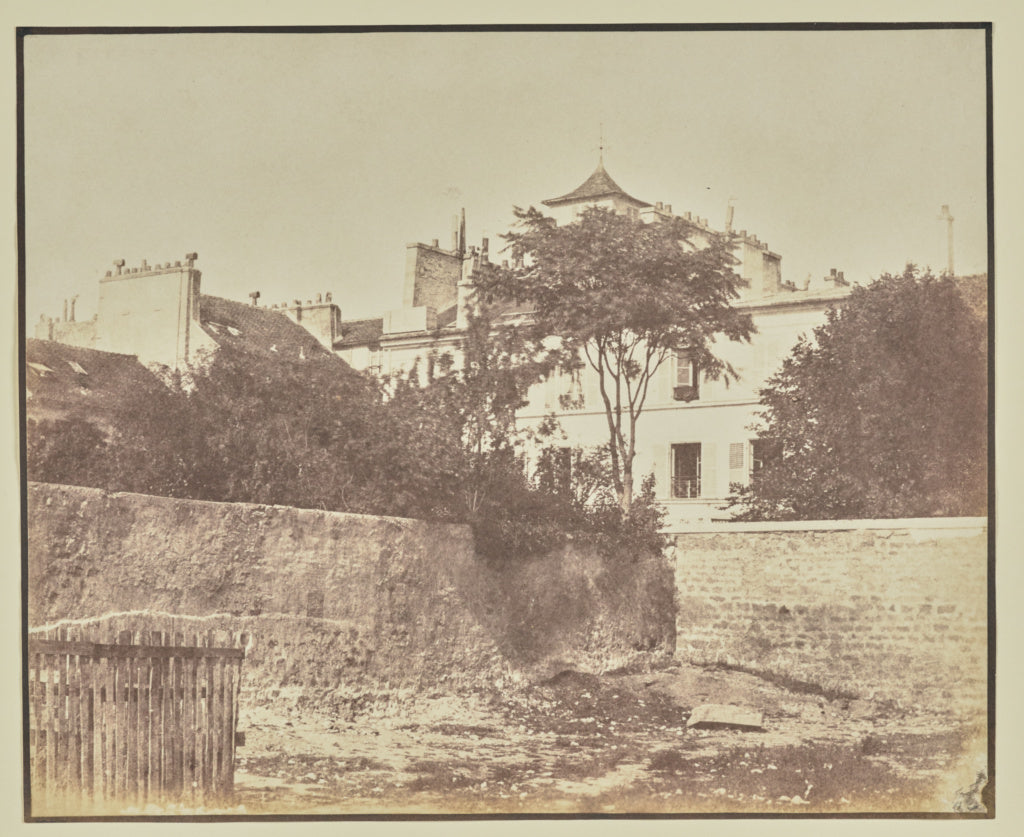 Hippolyte Bayard:[Corner of an Empty Lot], Poster Print Wall Art