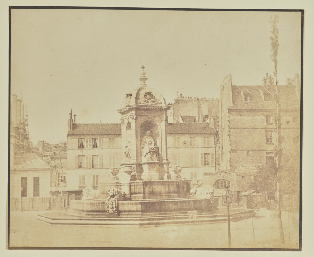 Hippolyte Bayard:[Fontaine Saint-Sulpice], Poster Print Wall Art