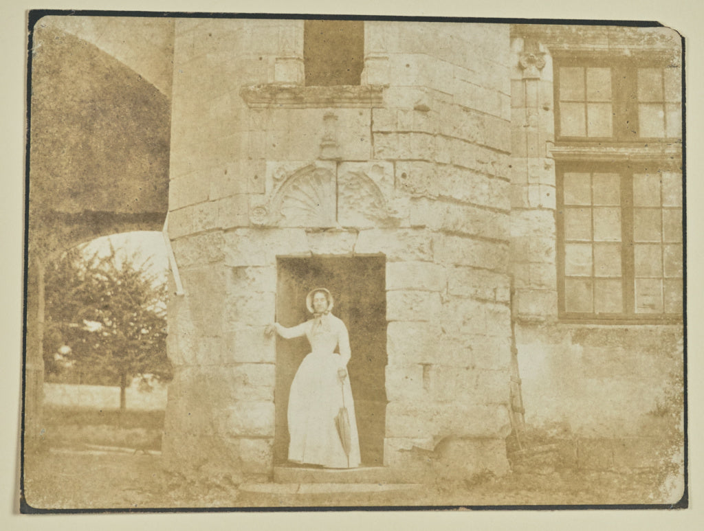 Hippolyte Bayard:[Woman in Entryway of Tower],16x12"(A3)Poster