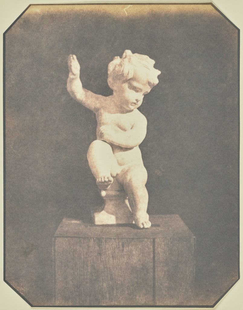 Hippolyte Bayard:[Statuette of a Boy with Raised Arm], Poster Print Wall Art