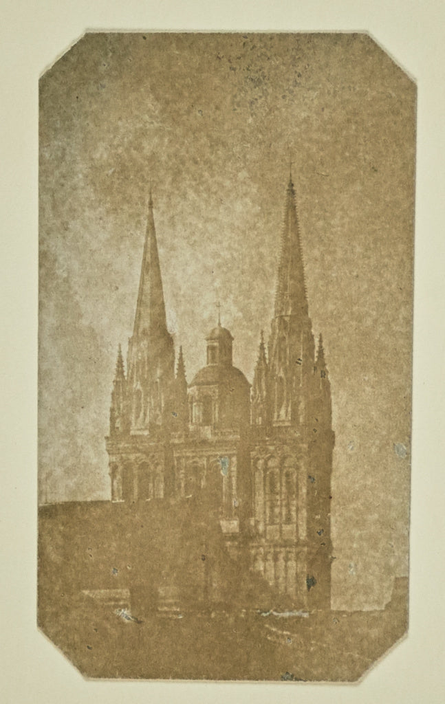 Hippolyte Bayard:[Spires of the Cathedral of Bayeux], Poster Print Wall Art