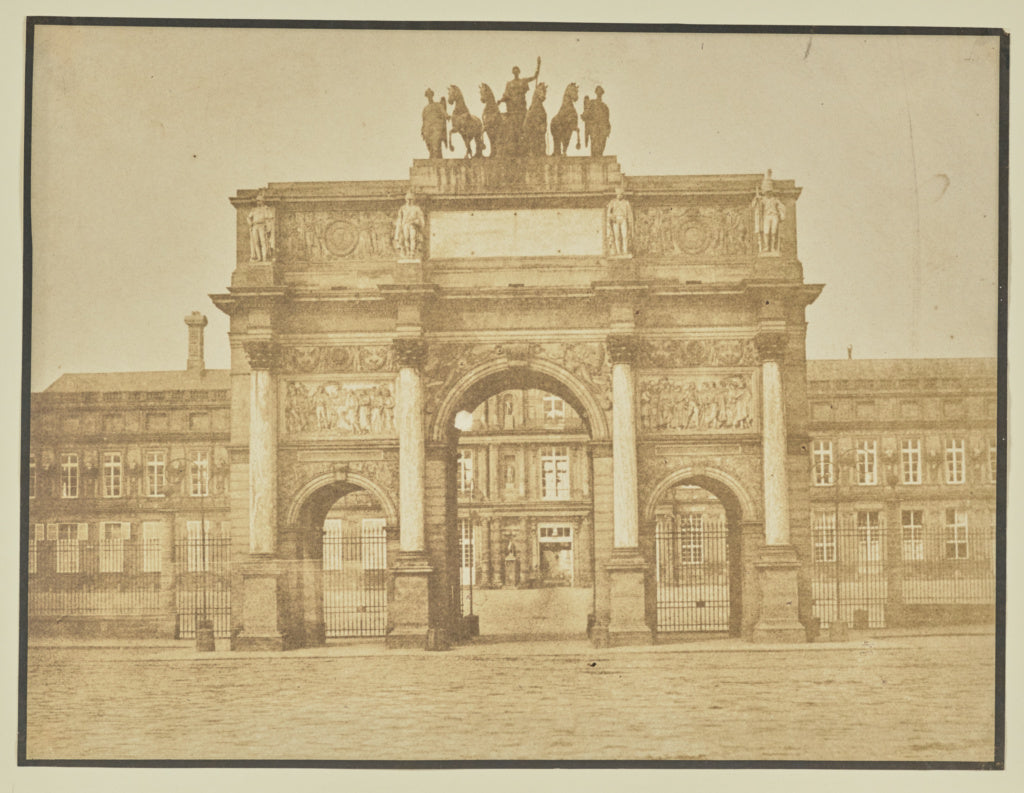 Hippolyte Bayard:[Arc de Triomphe du Carrousel], Poster Print Wall Art