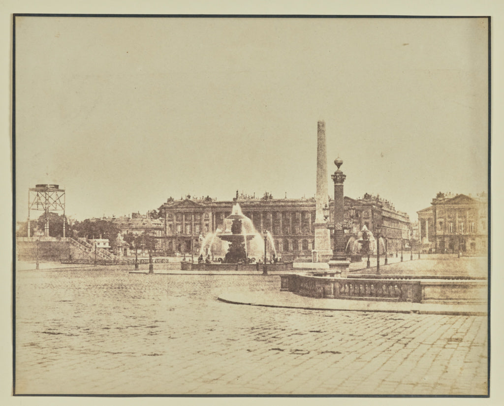 Hippolyte Bayard:[Place de la Concorde], Poster Print Wall Art