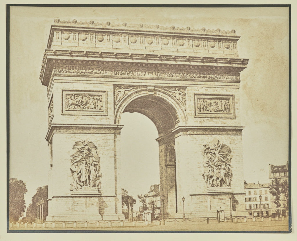 Hippolyte Bayard:[The Arc de Triomphe], Poster Print Wall Art