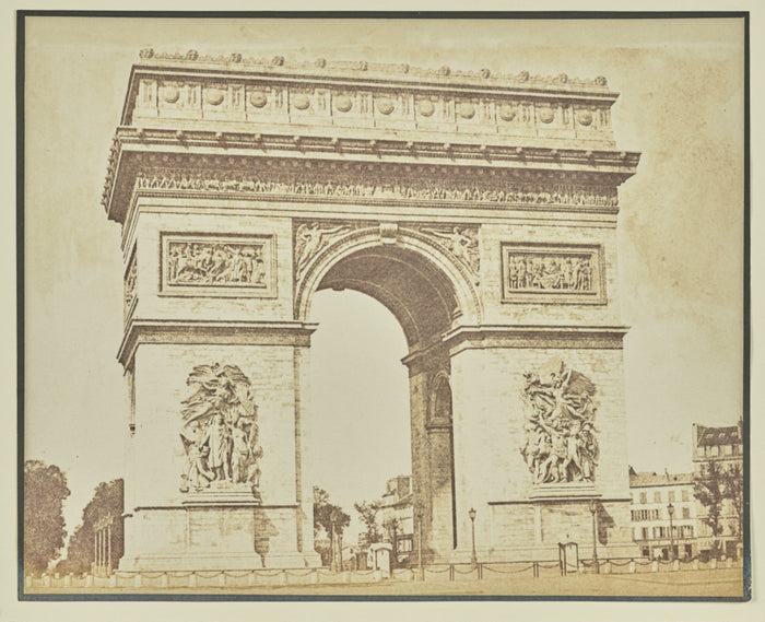 Hippolyte Bayard:[The Arc de Triomphe],16x12