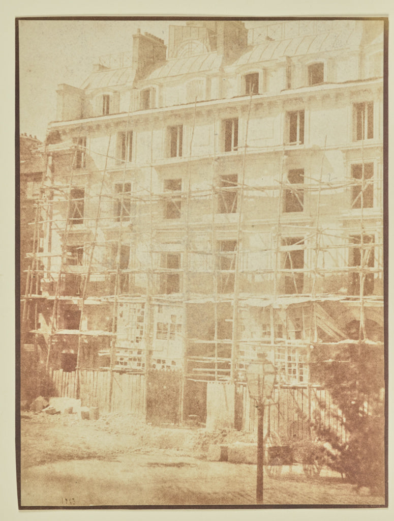 Hippolyte Bayard:[Construction of the Galerie de la Madelein, Poster Print Wall Art