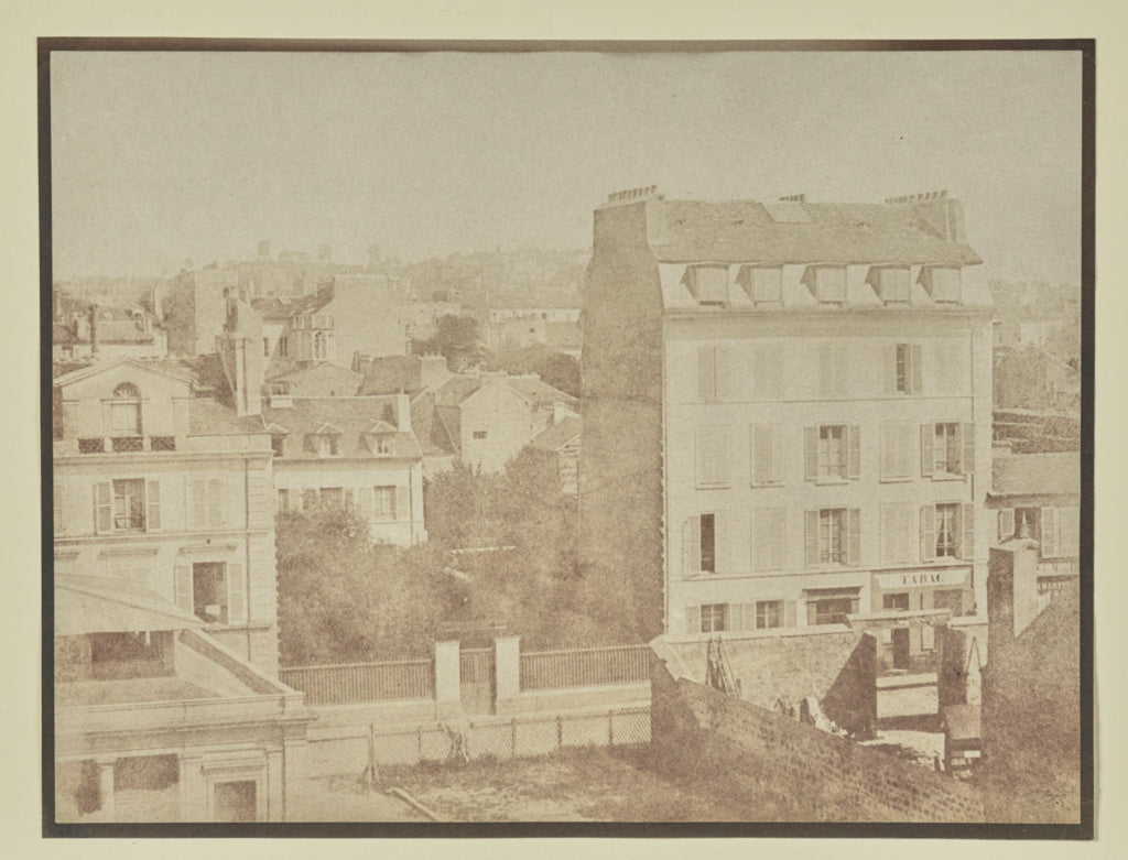 Hippolyte Bayard:[Houses on the Rue de la Paix, now Rue de l, Poster Print Wall Art