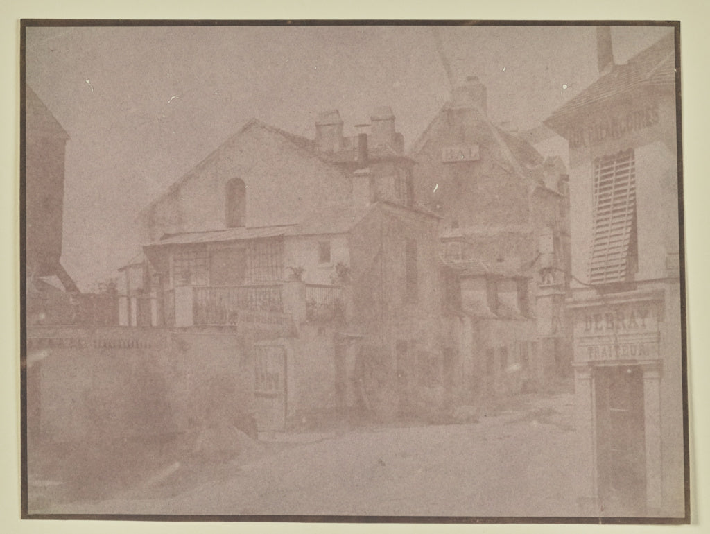 Hippolyte Bayard:[Street scene, Montmartre], Poster Print Wall Art