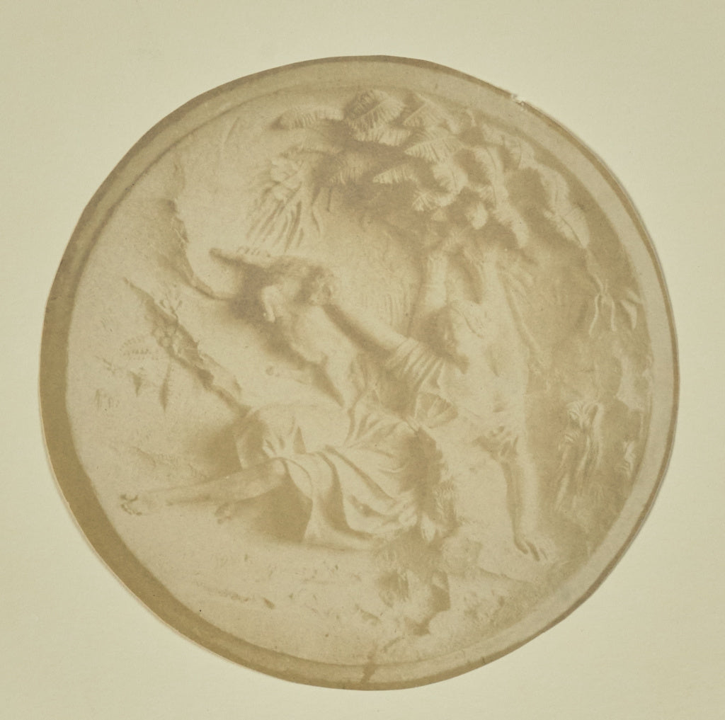 Hippolyte Bayard:[Bas relief of reclining figure],16x12"(A3)Poster
