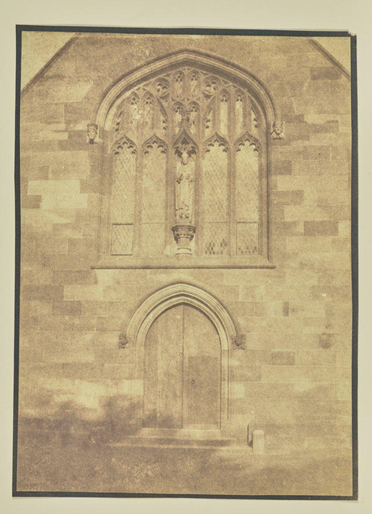 Hippolyte Bayard:[Façade of a Church], Poster Print Wall Art