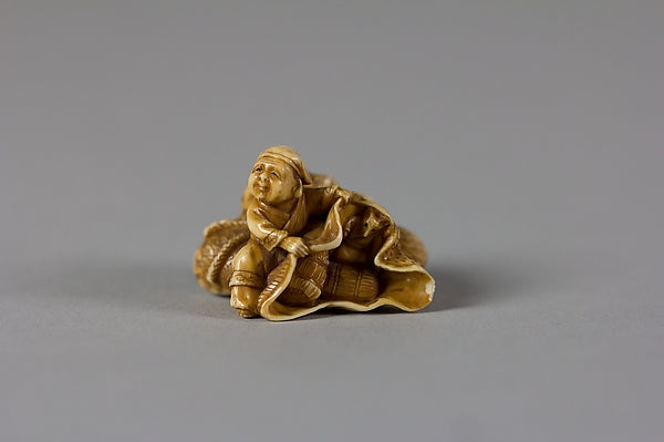 Netsuke of Daikoku and Bag 19th cent,  Poster Print