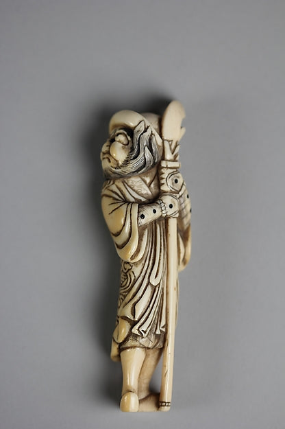 Netsuke of Large Masked Figure 19th cent,  Poster Print